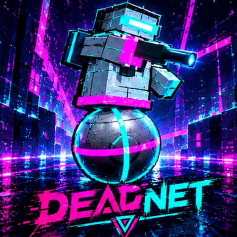 DEADNET runner, key art style