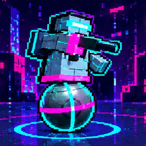 DEADNET runner, pixel art style